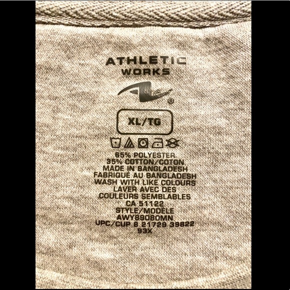 Custom Designed long sleeve sweatshirt, size XL, colour Grey - Picture 7 of 7